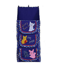 Kuber Industries Cloth Hanging Baby Three Cabinet Almirah, Blue, Standard (F26)
