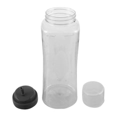 Kuber Industries 600 ML Transparent Olive Oil Dispenser, Oil Container With Stainless Steel Spout- Pack of 2 (Grey)