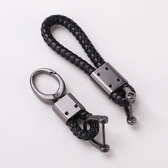 Kuber Industries Keychain/Keyring/Key Tag|Car Key Clip, Key Holder, Key Organizer|Pack of 2 (Black)