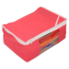 Kuber Industries 6 Piece Non Woven Saree Cover Set, Orange