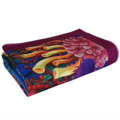 Heart Home Kids Bath Towel|Soft Cotton & Sides Stitched Baby Towel|Super Absorbent Ocean & Aquarium Print Towel for Infants,Pack of 2 (Multicolor)