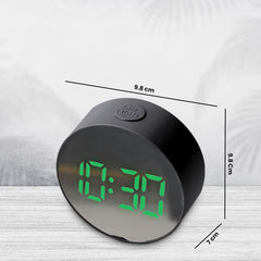 Kuber Industries ABS Battery Oprated Loud Digital Alarm Clock|Desk, Table Clock|Alarm Clock for Heavy Sleepers (Black)