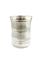 Kuber Industries Steel Drinking Water Glass (11 cm x 9 cm x 1 cm, Silver, Set of 2, CTKTC4464)