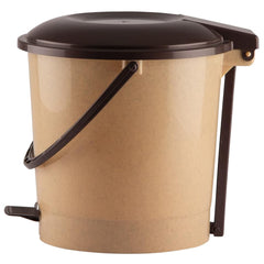 Heart Home Step-On Pedal Plastic Dustbin For Home, Kitchen, Office, Bathroom With Handle, 7 Litre- Pack of 2 (Grey)-47HH0756