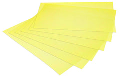 Kuber Industries 6 Pieces PVC Refrigerator/Fridge Multipurpose Drawer Mat Set(Yellow)-CTKTC32295