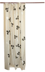 Kuber Industries 2 Piece PVC Shower Curtain Set - 7ft, Grey