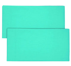 Kuber Industries Breathable & Soft Cotton Pillow Cover for Sofa, Couch, Bed - 29x20 Inch, Set of 2 (Green)