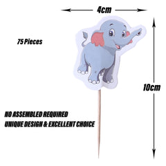 Heart Home Cupcake Toppers | Cardboard Cupcake Picks |Decorations Supplies for Farewell | Birthday Party | Theme Cupcake Topper | 75 Pieces | DT-2150 | Multicolor