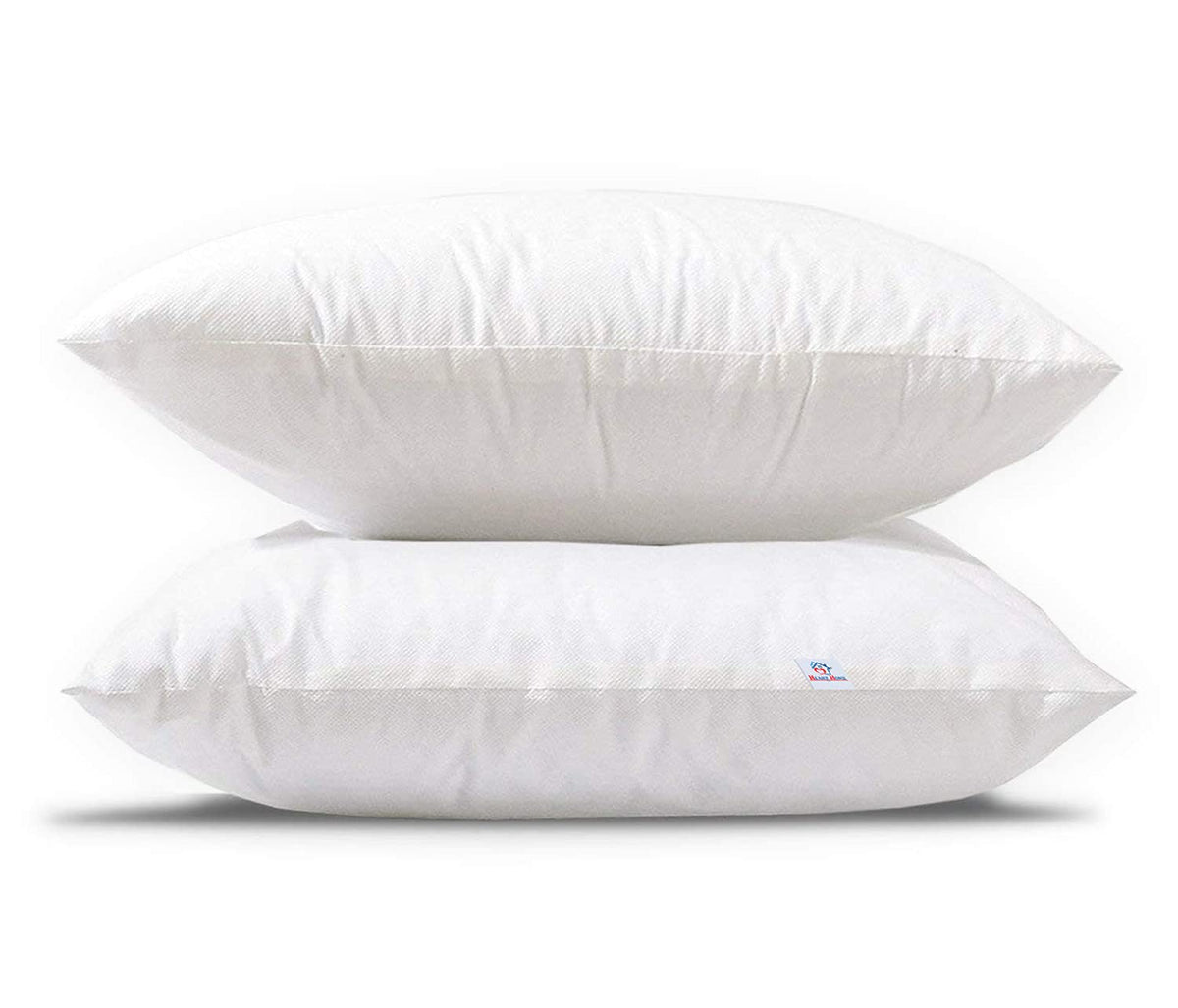 Heart Home Microfiber Square Throw Cushion Filler Bed and Couch Cushion Indoor Decorative Cushion, 12"x12"-Pack of 2 (White)-HS_38_HEARTH21165