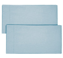 Kuber Industries Breathable & Soft Cotton Pillow Cover for Sofa, Couch, Bed - 29x20 Inch, Set of 2 (Blue)