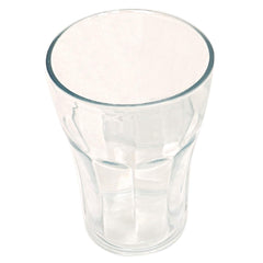 Kuber Industries Stylish Design Plastic 24 Pieces Unbreakable Drinking Water Glass Set 200 Ml (Transparent)-CTKTC14018