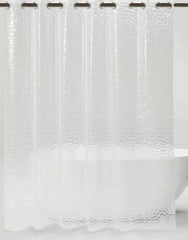Kuber Industries 0.20mm 3D PVC AC Shower Curtain with Eyelets,8 Feet- Pack of 2 (Transparent)-HS_38_KUBMART21308