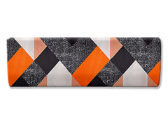 Kuber Industries AC Cover|Attractive Digital Square Print 1.5 Ton|All Weather Friendly|Stretchable Fabric & Elastic Closure,(Orange)