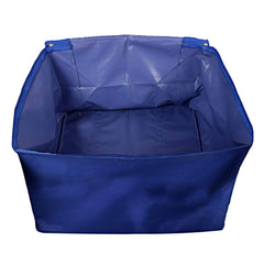 Heart Home Moisture Proof Wardrobe Organizer Storage Bag For Clothes With Zipper Closure and Handle (Blue)-HS43HEARTH26637