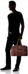 Kuber Industries Parachute Travel Duffle Bag (Brown),CTKTLUG1012