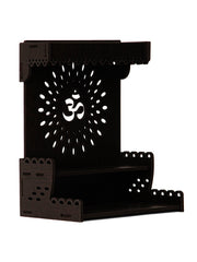 Kuber Industries Pooja Mandir | Pooja Stand for Home | Temple for Home and Office | Wall Mounted Home Temple | Pooja Mandir Stand for Home | Rajasthani Temple | Weinge