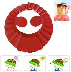 Heart Home Rubber Kids Adjustable Shower Cap For Wash Hair (Maroon)