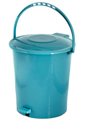 Kuber Industries 3 Pieces Plastic Dustbin Garbage Bin with Handle, 10 Liters (Green) - CTKTC034652