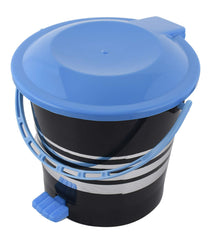 Kuber Industries 2 Pieces Plastic Dustbin Garbage Bin with Handle,10 Liters (Blue) -CTKTC38020