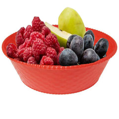 Kuber Industries 3 Piece Plastic Storage Basket Set (CTKTC1821),multi