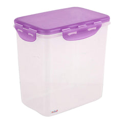 Fun Homes klick N Seal 503 Airtight Food Storage Container Kitchen Container for Storage Plastic Storage Box for Kitchen Airtight Container Storage Jar (4600ml)-Pack of 2 (Purple)-FHUNH15760