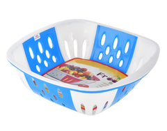 Heart Home Large Plastic Fruit, Vegetable Storage Basket- Pack of 6 (Pink & Blue)-HS42KUBMART25429