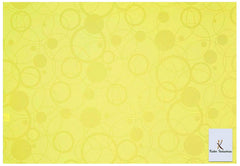 Kuber Industries 3 Piece Self Lining Design PVC Fridge Mat Set - 18"x12", Yellow