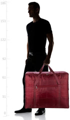 Kuber Industries Fabric 73 cms Jumbo Attachi (Maroon) Travel Duffle (KI21090)