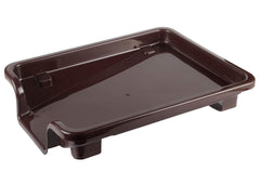 Kuber Industries 3 in 1 Large Durable Plastic Kitchen Sink Dish Rack Drainer Drying Rack Washing Basket (Brown)-KUBMART10738