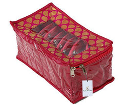 Kuber Industries Cotton Jewellery Kit, Pack of 2 (Pink)