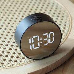 Kuber Industries ABS Battery Oprated Loud Digital Alarm Clock|Desk, Table Clock|Alarm Clock For Heavy Sleepers (Black)