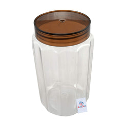 Heart Home Opal Airtight Food Storage Containers Kitchen Containers for Storage Set Plastic Storage Box for Kitchen Storage (Set of 3, 500 ml, Brown)-HEART10967