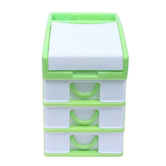 Kuber Industries 4 Layer Storage Drawer, Green, Standard, 5.51 x 7.08 x 7.87 inches