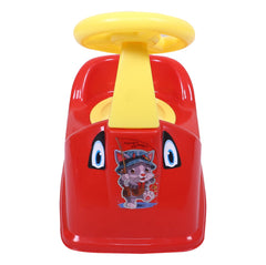 Kuber Industries Potty Toilet Trainer Seat | Plastic Potty Training Seat | Baby Potty Seat | Potty Seat For Child | Potty Training Seat for Kids | Steering Design | Red