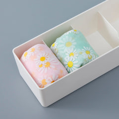 Kuber Industries Cloth Storage Box 5 GridDrawer Divider|Wardrobe Organizer For clothes (White)