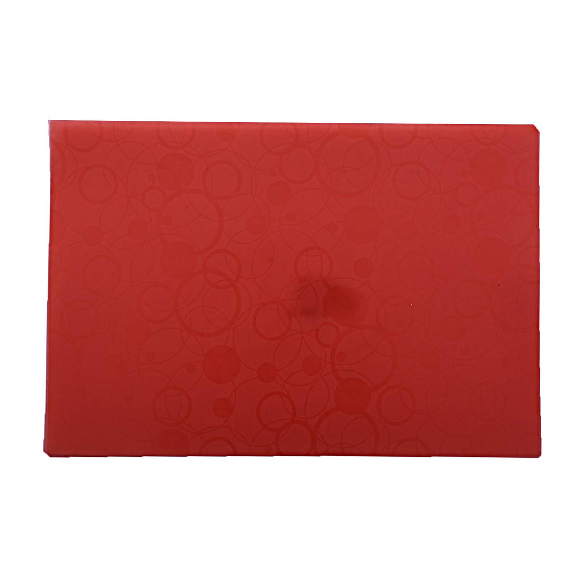 Kuber Industries Circle Design PVC 6 Piece Table Place Mat Set - Red