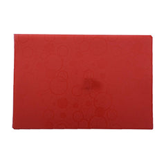 Kuber Industries Circle Design PVC 6 Piece Table Place Mat Set - Red