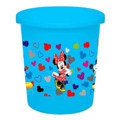 Kuber Industries Disney Team Mickey Print Plastic 2 Pieces Garbage Waste Dustbin/Recycling Bin for Home, Office, Factory, 5 Liters (Blue) -HS_35_KUBMARTS17329