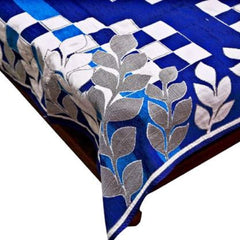 Kuber Industries Cotton Centre Table Cover Set - Blue (CENTERPVC216)