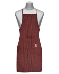 Heart Home Linning Printed Oil Stain Resistant Cooking Kitchen Apron & Cap for Men Women, Set of 4 (Black & Maroon)-50HH01014