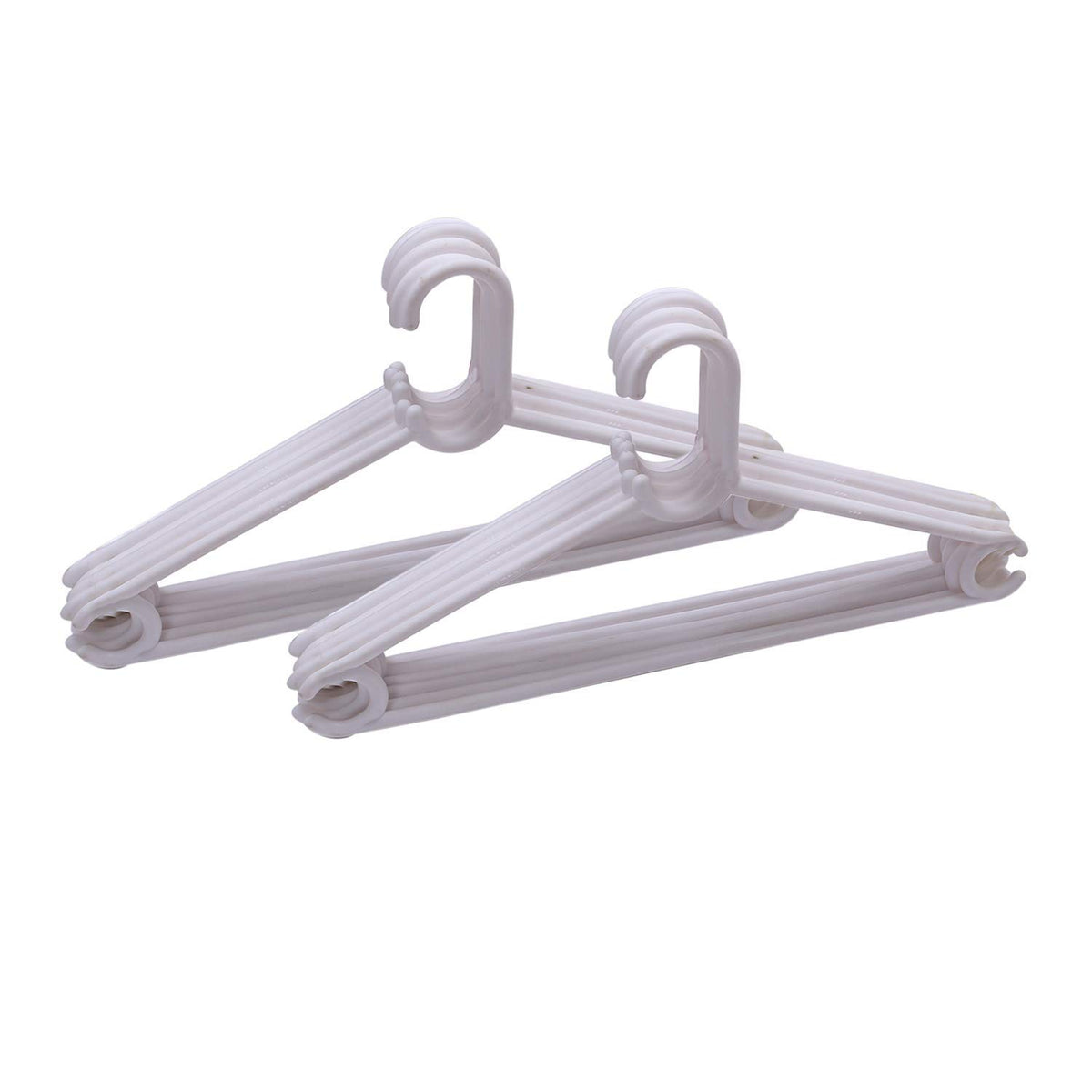 Heart Home Plastic 18 Pcs Hanger Set for Wardrobe (White) -CTLTC11027 CTHH12483
