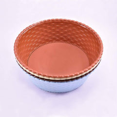 Kuber Industries 3 Piece Plastic Storage Basket Set (CTKTC1821),multi