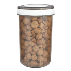 Kuber Industries Containers Set for Kitchen|BPA-Free Plastic 1500 ML Storage Containers Set with Spoon for Kitchen|Pack of 9 (Gray)