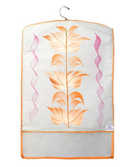 Heart Home Non Woven Hanging Saree Cover With 1 Zipper Compartment on Back Side- Pack of 12 (Orange)-HS_38_HEARTH21486