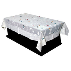 Kuber Industries Cotton 4 Seater Center Table Cover - Cream (CenterflowerCTC014)