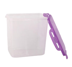 Fun Homes klick N Seal 503 Airtight Food Storage Container Kitchen Container for Storage Plastic Storage Box for Kitchen Airtight Container Storage Jar (4600ml)-Pack of 2 (Purple)-FHUNH15760