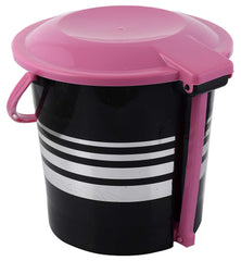 Kuber Industries Plastic Dustbin Garbage Bin with Handle, 10 litres (Pink) -CTKTC043090