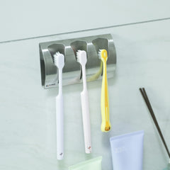Kuber Industries Stainless Steel Towel Bar Holder|Cabinet Hanger Over Door Kitchen Hook|Holder|ZT-0401-3|Black