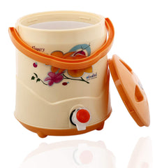 Kuber Industries Plastic Insulated Water Camper, Jug/Cooler with Lid, 7 litres (Cream) - CTKTC034580