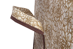 Kuber Industries Flower Design Underbed Storage Bag, Storage Organiser, Blanket Cover Set of 6 - Golden Brown, Extra Large Size - CTKTC15255, Standard (CTKTC0015255)